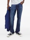 G-star Raw Logo-patch Straight-leg Jeans In Blue