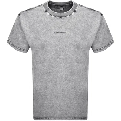 G-STAR G STAR RAW LOGO WASHED T SHIRT BLACK