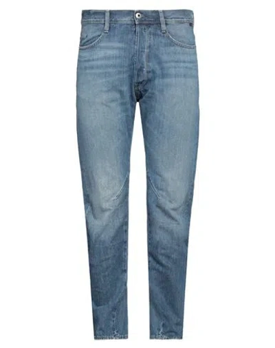 G-star Raw Man Denim Pants Blue Size 36w-32l Organic Cotton