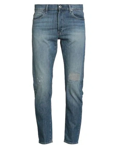 G-star Raw Man Jeans Blue Size 33w-32l Organic Cotton, Elastane