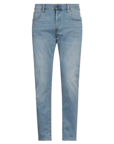 G-star Raw Man Jeans Blue Size 33w-32l Cotton, Elastomultiester, Elastane