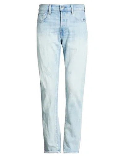 G-star Raw Man Jeans Blue Size 34w-32l Cotton, Virgin Wool, Elastane