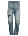 G-star Raw Man Jeans Blue Size 35w-32l Cotton, Polyurethane In Blue