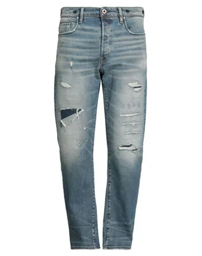 G-star Raw Man Jeans Blue Size 35w-32l Cotton, Polyurethane
