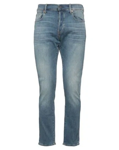 G-star Raw Man Jeans Blue Size 35w-32l Cotton, Elastomultiester, Elastane