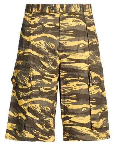 G-star Raw Man Shorts & Bermuda Shorts Military Green Size 30 Cotton, Recycled Cotton In Multi