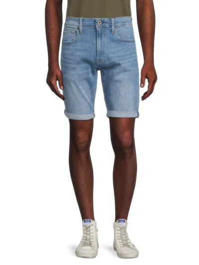 G-star Raw Men's 3301 Slim Denim Shorts In Light Blue