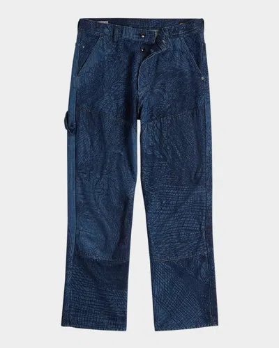 G-star Raw Men's 3d Loose Carpenter Pants In Rembrandt Lasered Self Portrait