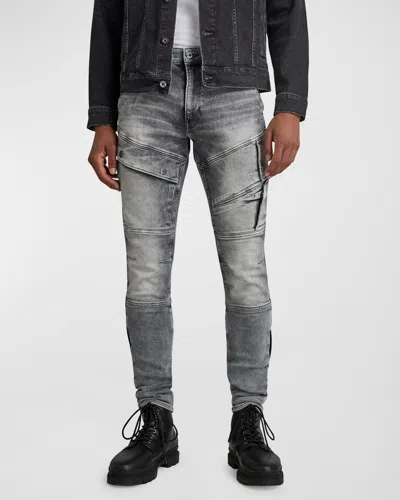 G-star Raw Men's Airblaze 3d Skinny Jeans In Faded Seal Grey
