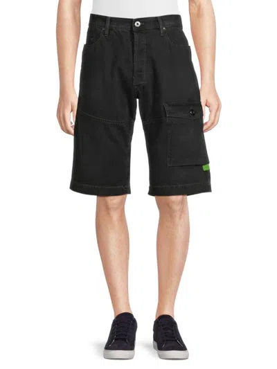 G-star Raw Men's Bearing Relaxed Fit Denim Shorts In Worn In Black