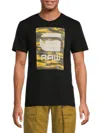 G-star Raw Men's Camo Logo Box T-shirt In Dark Black