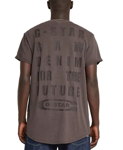 G-star Raw Men's Lash Relaxed Fit Short Sleeve Crewneck Logo Graphic T-shirt In Deep Brown Gd