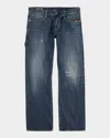 G-star Raw Men's Lenney Bootcut Jeans In Antique Faded Blue Heron Restored