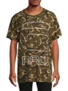 G-STAR RAW MEN'S LOGO CAMO T SHIRT