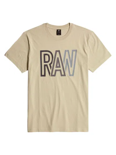 G-star Raw Men's Logo Cotton T-shirt In Brick
