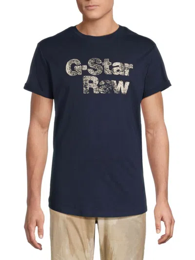 G-star Raw Men's Logo Graphic T-shirt In Blue