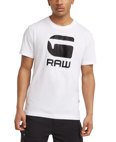 G-star Raw Men's Logo Graphic T-shirt In White