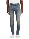 G-STAR RAW MEN'S MID RISE FADED SKINNY JEANS