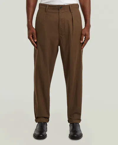 G-star Raw Men's Pleated Relaxed-fit Chino Pants In Animal Print