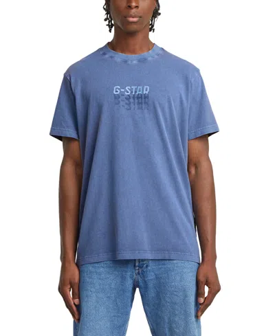 G-star Raw Men's Relaxed Fit Short Sleeve Overdyed Logo T-shirt