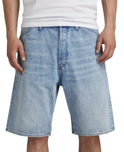 G-star Raw Men's Relaxed Fit Sun Faded Denim Shorts In Worn In Sentry Blue