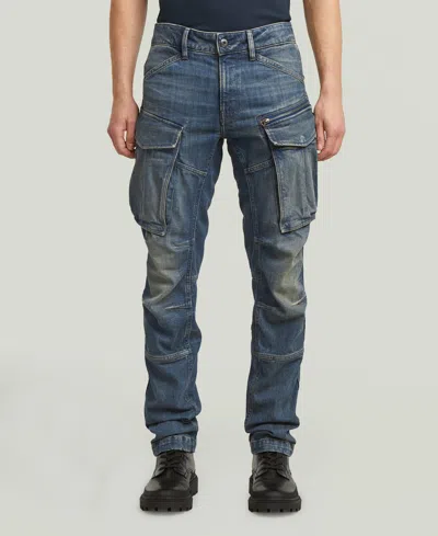 G-star Raw Men's Rovic Zip 3d Straight Tapered Cargo Pant In Blue