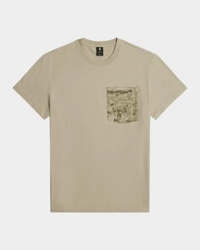 G-star Raw Men's Shadow Woven Camo Pocket T-shirt