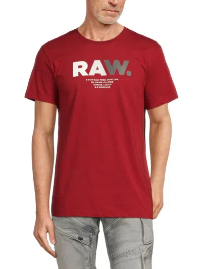 G-star Raw Men's Short Sleeve Tee In Red