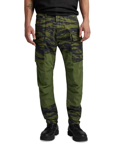 G-star Raw Men's Tapered Camo Cargo Pants In Shadow Olive L Tiger Camo