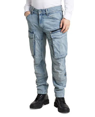 G-star Raw Men's Tapered-fit Rovic Zip Moto Jeans In Blue