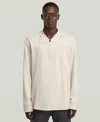 G-star Raw Men's Tweeter A-line Half Zip Sweater In White