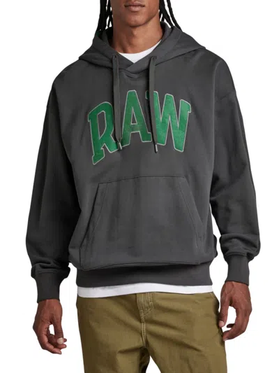 G-star Raw Men's University Logo Oversized Hoodie In Cloack