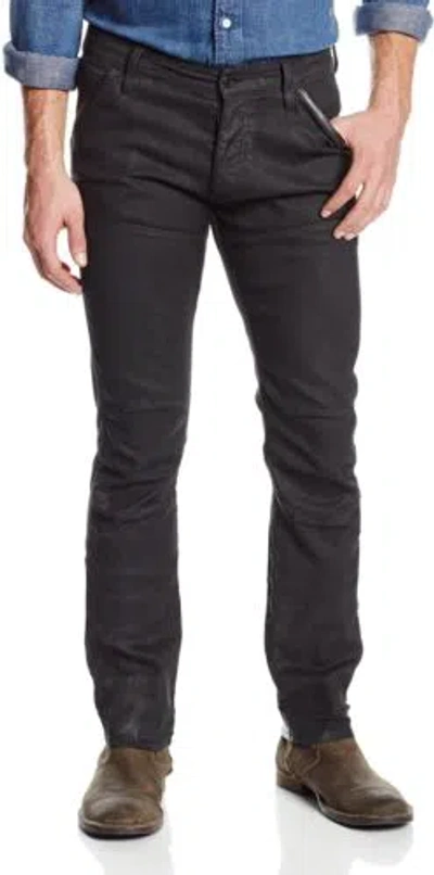 Pre-owned G-star Raw Mens 3d Super Slim Fit Jeans Size 30w X 32l Color Black Dark Cobler