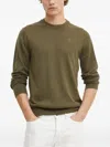 G-star Raw Merino-wool Crew-neck Sweater In Gray