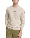 G-star Raw P-3 Tweeter Cotton Sweater Knit Tee In White Bait
