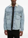 G-star Raw Patch-pocket Collared Jacket In Blue