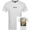 G-star G Star Raw Photo Print T Shirt White In White
