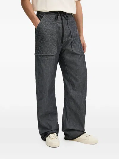 G-star Raw Quilted Trousers In Gray
