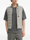 G-star Raw Quilted Zip-front Gilet In Gray