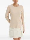 G-star Raw Ribbed Side-split Sweater In Neutral