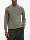 G-star Raw Roll-neck Logo-detail Sweater In Green