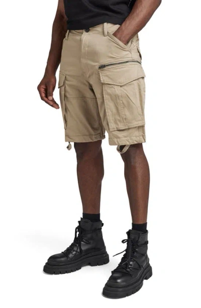 G-star Raw Rovic Zip Loose Shorts In Dune