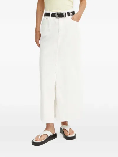 G-star Raw Slit Maxi Skirt In White