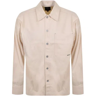 G-star G Star Raw Steer Ecru Oversize Denim Shirt Cream