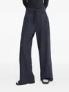 G-star Raw Striped Tie Trousers In Blue
