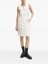 G-star Raw Tie-waist Sleeveless Dress In White