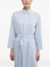 G-star Raw Tie-waist Striped Dress In Blue