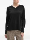 G-star Raw V-neck Sweater In Black