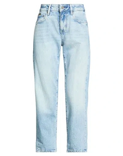 G-star Raw Woman Jeans Blue Size 29w-30l Recycled Polyester, Organic Cotton