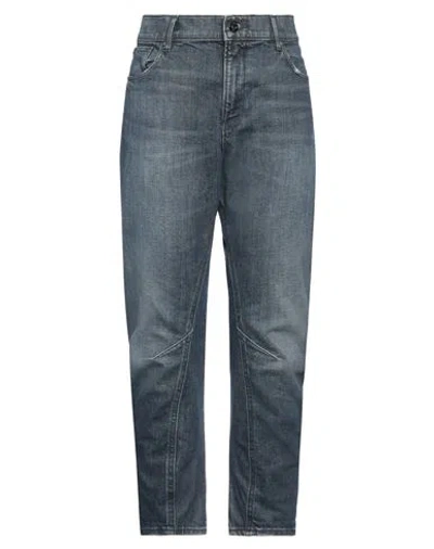 G-star Raw Woman Jeans Blue Size 29w-32l Organic Cotton, Elastane, Cow Leather